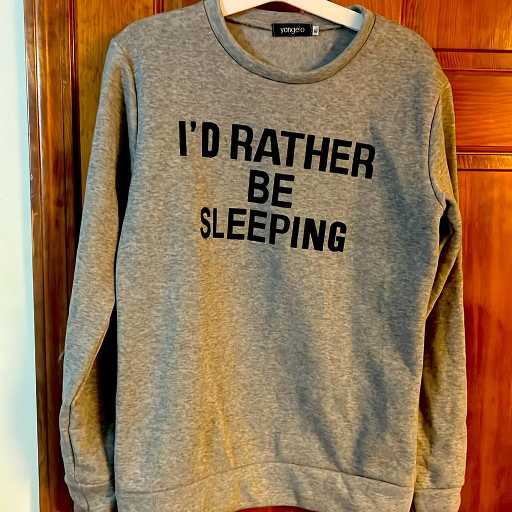 New I ‘D Rather Be Sleeping Unisex Sweatshirt Xl (M-L) Run Small